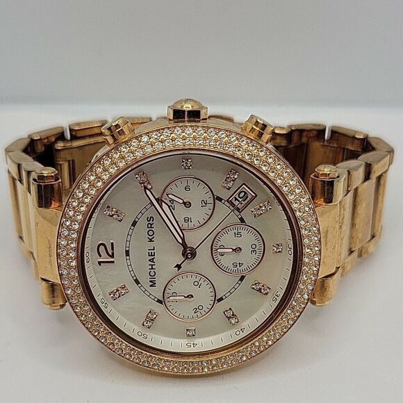 Michael Kors Parker MK5491 Womens Stainless Steel Analog Dial Quartz Watch AM352 - Picture 7 of 11